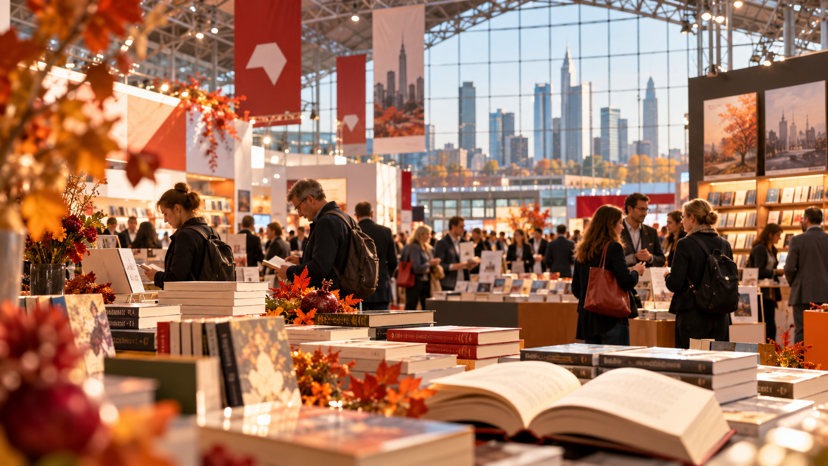 Eröffnung der Frankfurter Buchmesse 2026 mit Besucherströmen und Ausstellern