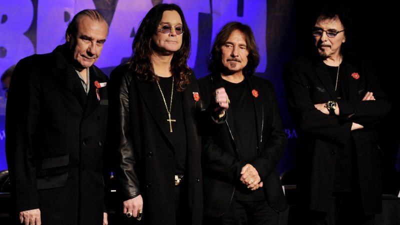 Black Sabbath – Bandfoto, das im Artikel über das geplante, aber verworfene Album verwendet wird.