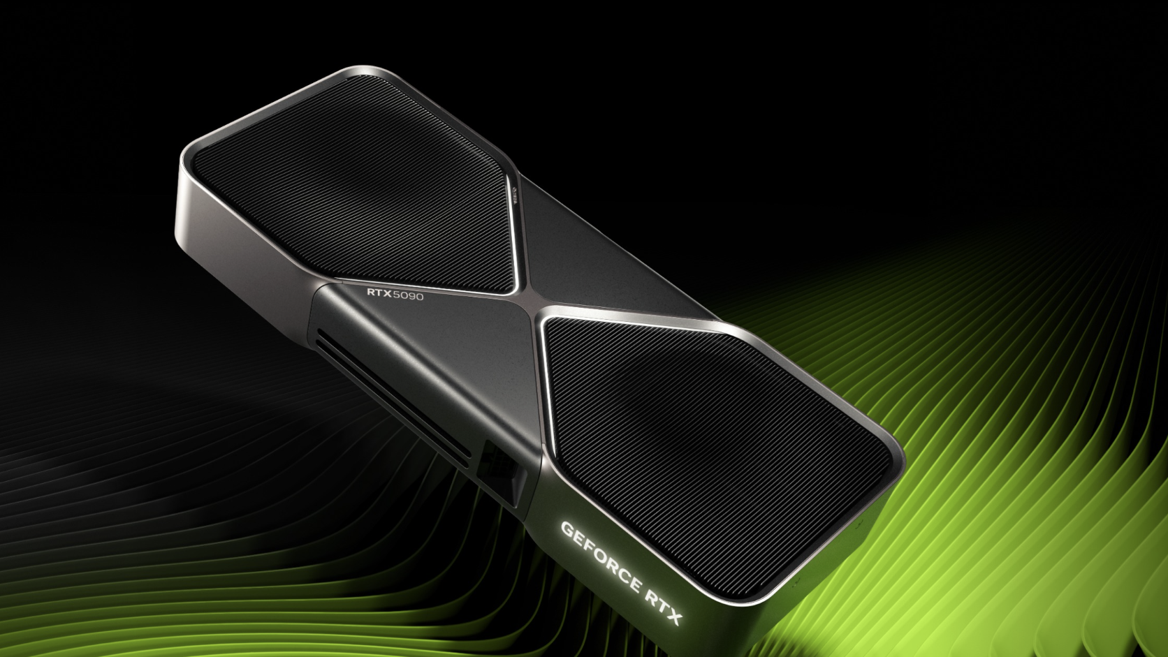 Nvidia RTX 5090 Grafikkarte – Teaserbild der inzwischen eingestellten Gaming‑GPU