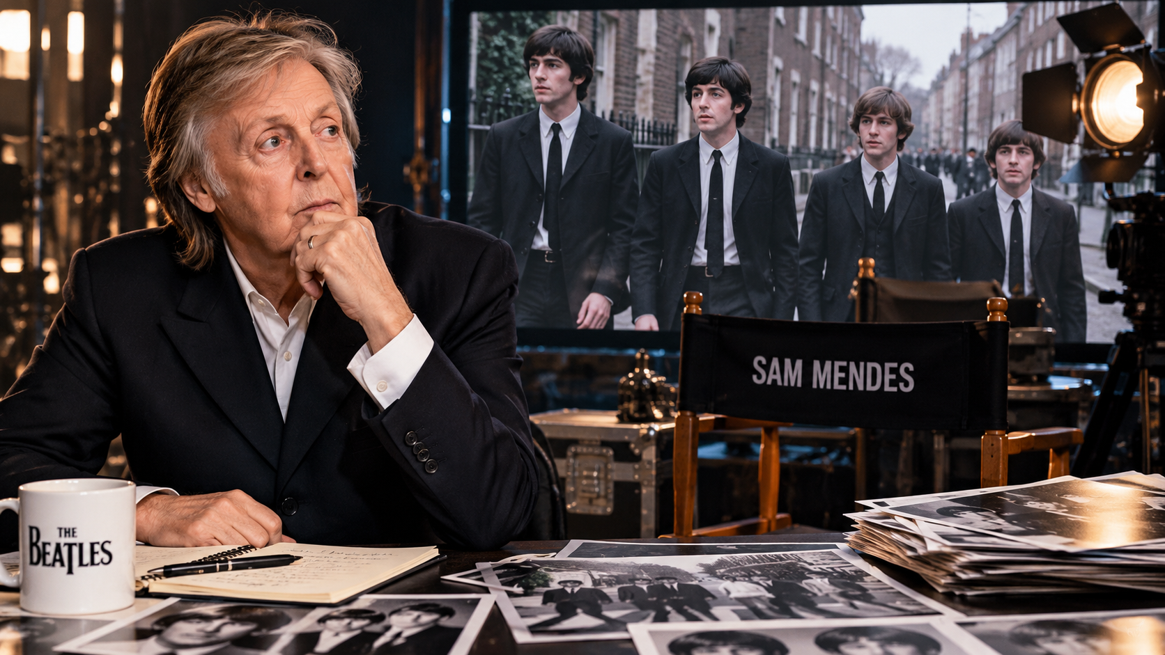 PaulMcCarthney im Stil der Beatles zu sehen sind.