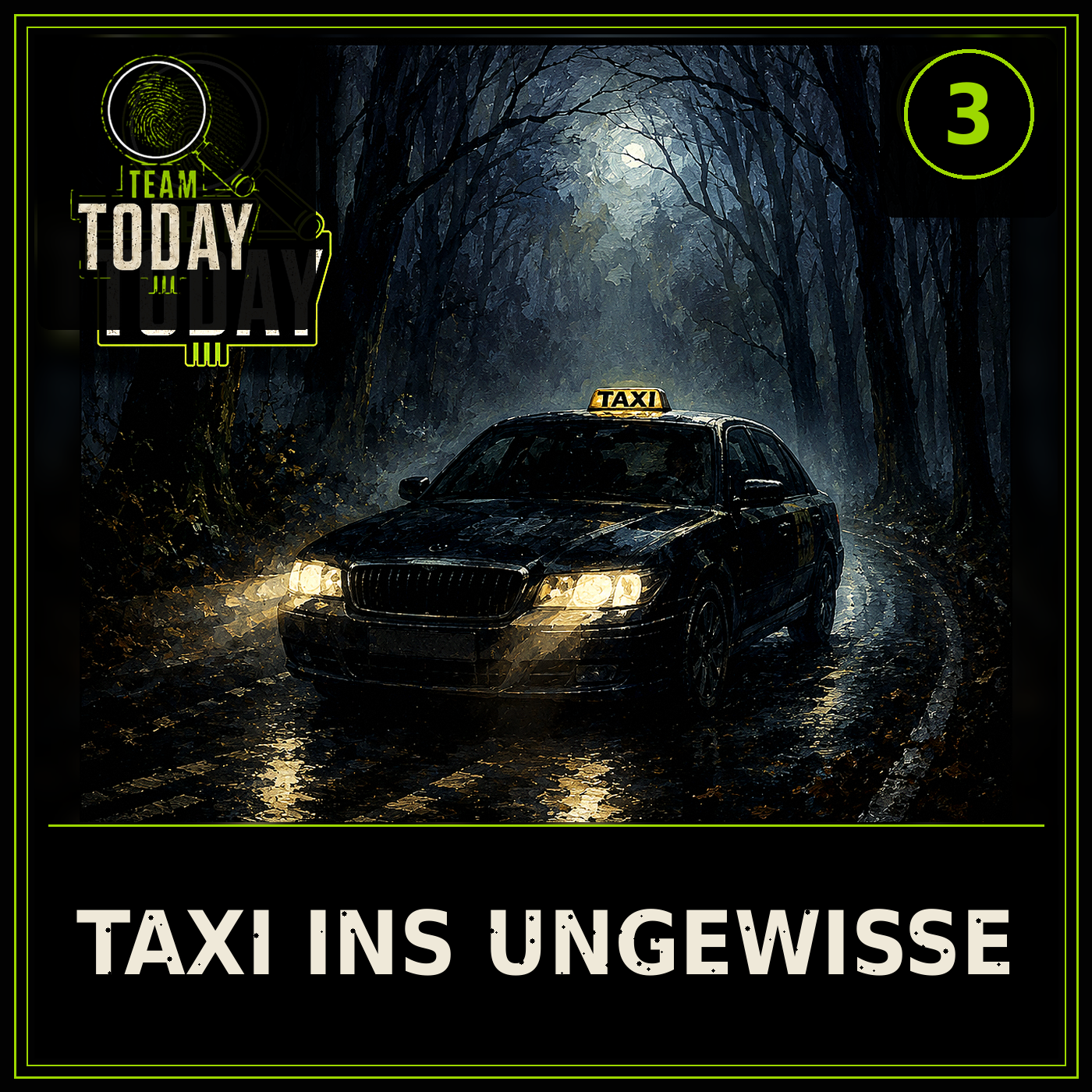 Hörspiel-Cover Taxi ins Ungewisse